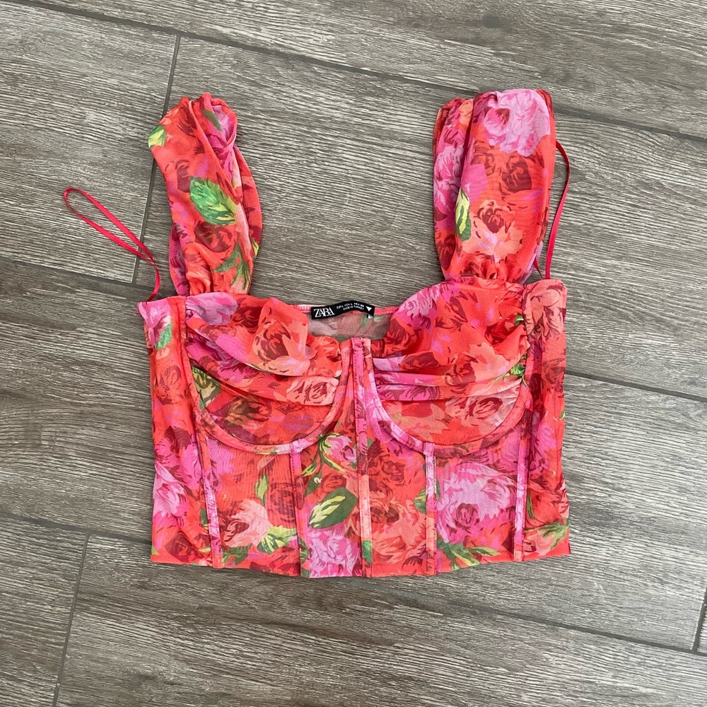 Zara floral top